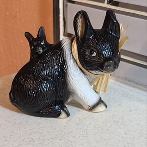 Little Farmhouse pig collection super cute pig with baby piglet behind h…